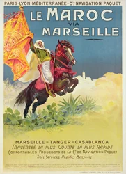 Morocco and Marseille poster, 1913